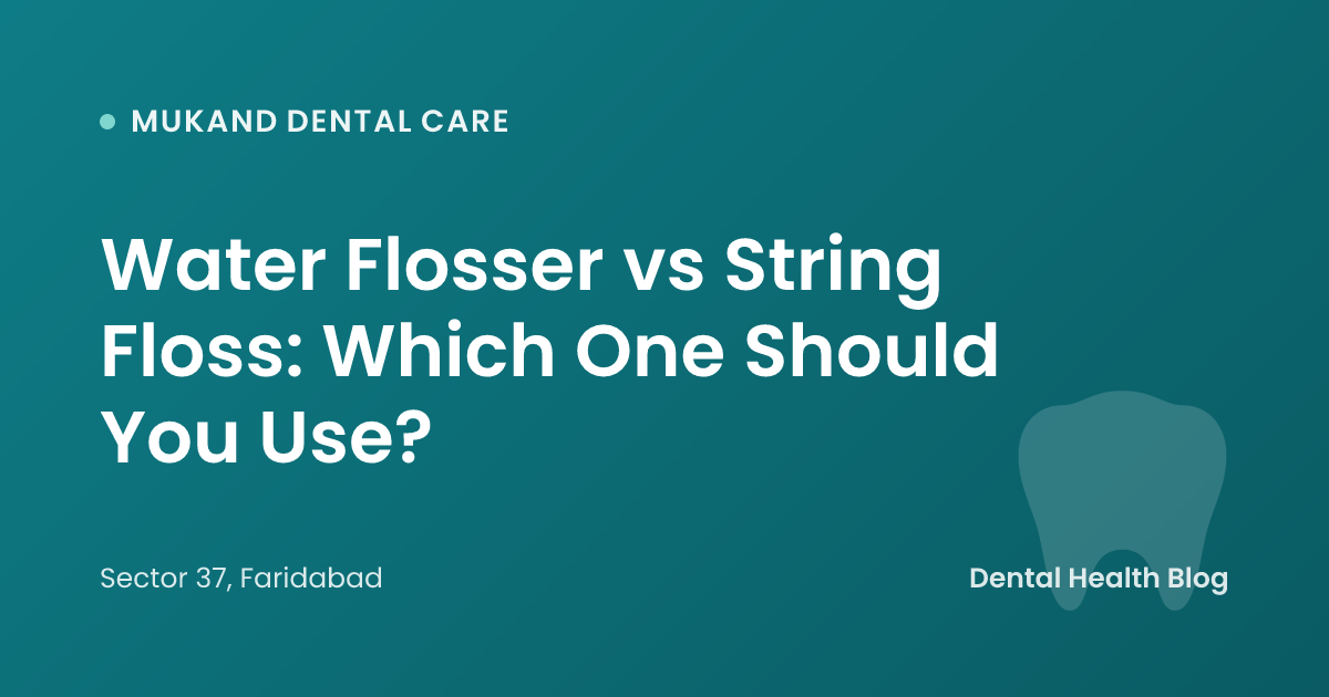 Water Flosser vs String Floss: Which One Should You Use?